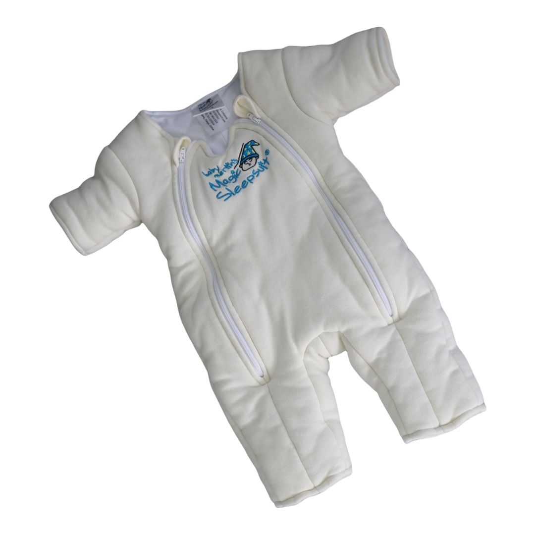 Baby Merlins Cotton Beige Magic Sleep Suits 3-6M