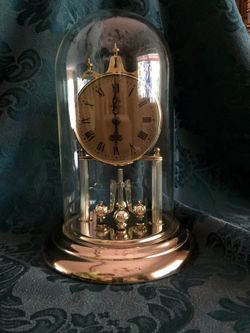 ELGIN ANNIVERSARY GLASS DOME CLOCK