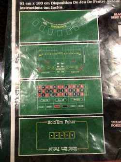 New full size poker mat