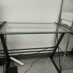 Glass Desk.