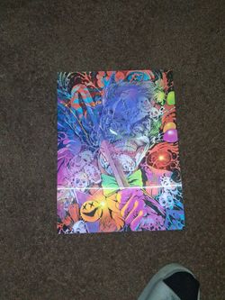 Joker Psychedelic Art Print Poster