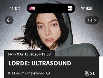Lorde  Ultrasound Friday 15th
