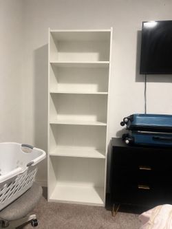 White Wooden Bookcase