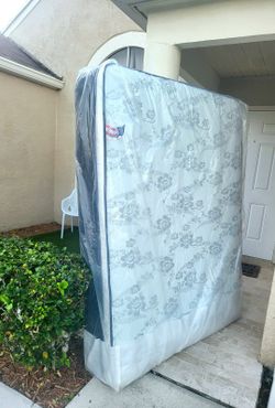 NEW QUEEN PILLOW TOP MATTRESS AND BOX SPRING -- Also Available In All Sizes.