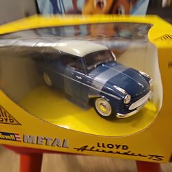 1:18 scale diecast model of a 1957 Lloyd Alexander TS