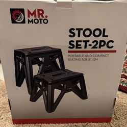 Mr. Moto Stool Set-2PC