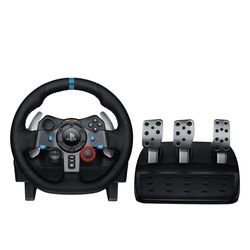 Logitech - G29 Driving Force Racing Wheel and Floor Pedals for PS5, PS4, PC, Mac - Black