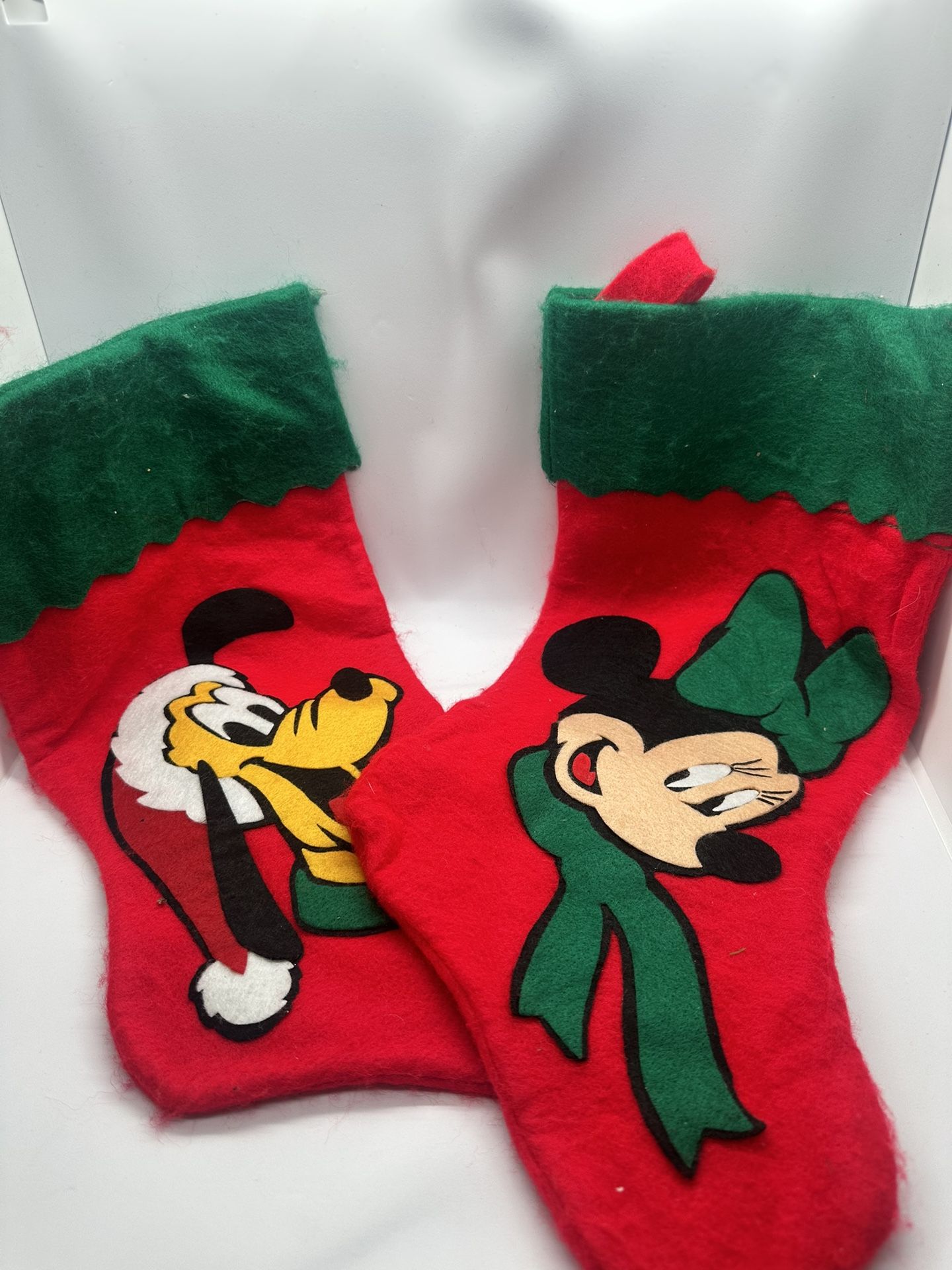Minnie Mouse And Pluto Stockings