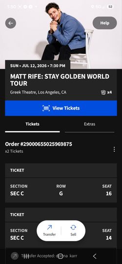 MATT RIFE TOMORROW @730 PM