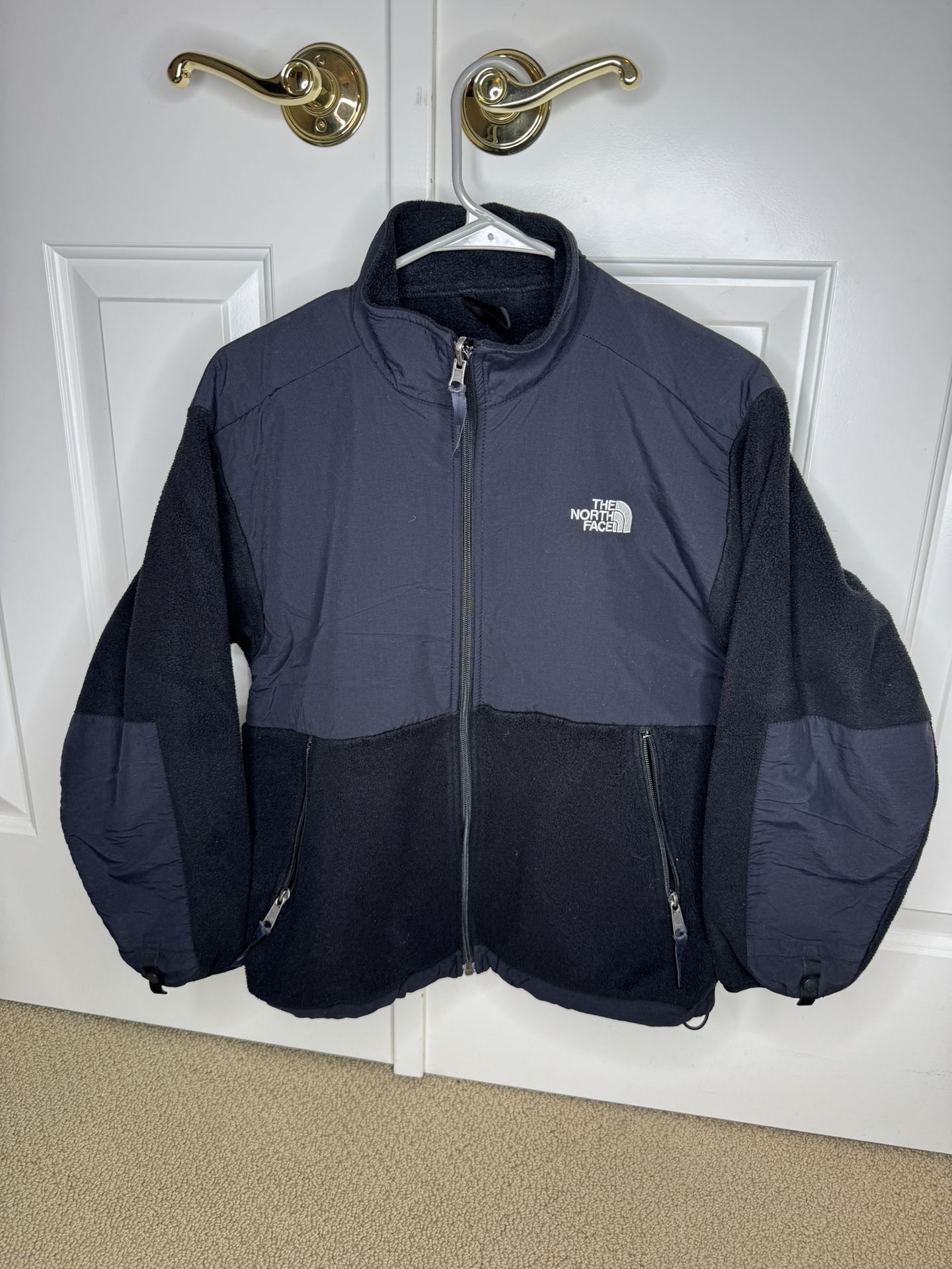 The North Face Denali Fleece Full Zip Black Jacket (Youth Size Large)