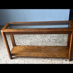 CONSOLA VINTAGE CON TABLERO DE CRYSTAL.