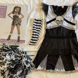 Zombie Cheerleader Costume, Youth Sized 8-10 Medium