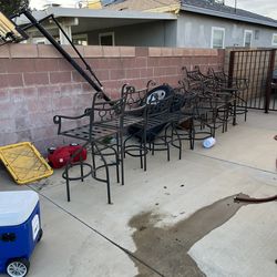 Metal patio chairs