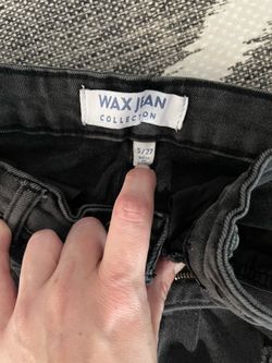 Size 5 wax jeans black women’s ripped jeans