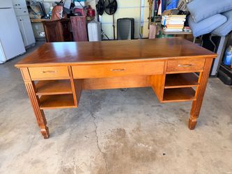 Solid wood desk