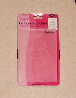 Crafts-Too you Christmas Tree Embossing Folder
