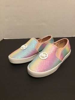 Michael Michael Kors Slip-On Multicolor Rainbow Shoes Size 5 NEW