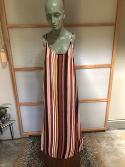 Stripped maxi dress