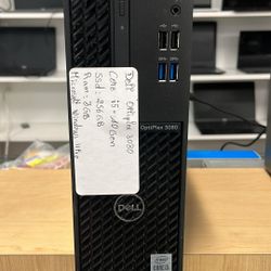 Dell Optiplex 30370
Core i5-10Gen
Ssd 256gb ram 8gb
Microsoft Windows 11pro

