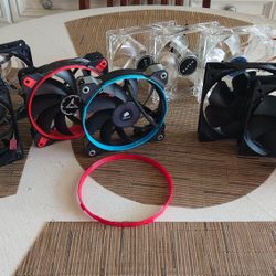 Gaming Computer Case Fans LED Green Blue Yellow Home Office School Dorm