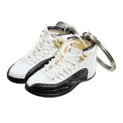 Jordan 12 Retro Taxi 3D Mini Sneaker Keychain