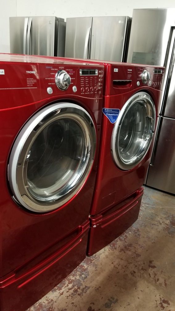 Lg washer and dryer front load set large capacity for Sale in San