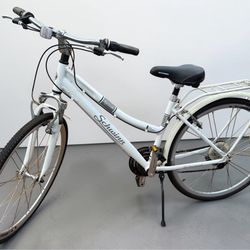 Schwinn Discovery White Hybrid Bike