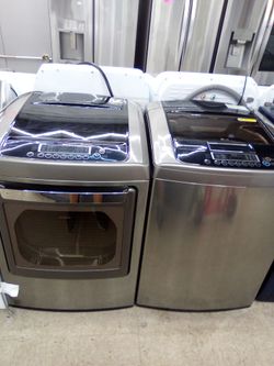 Gas set washer and dryer