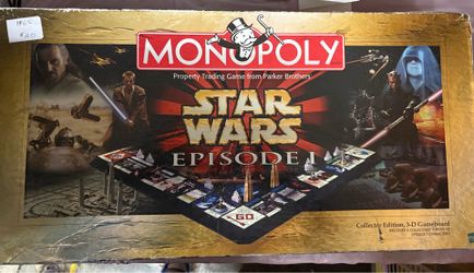 A 1999 Star Wars Episode 1 Monopoly game