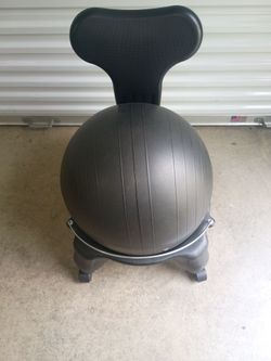 Balance Ball Chair with Back Support