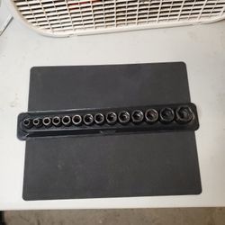 Snap On 14 PC Shallow Impact Socket Set 3/8 Drive