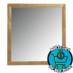 Nova Domus Santa Barbara - Modern Natural Rectangular Mirror