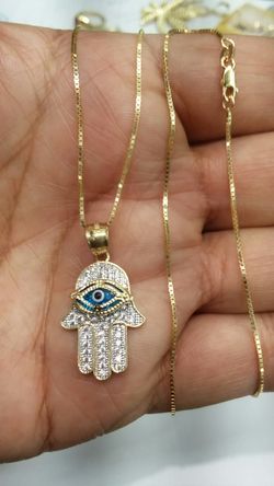 14k Gold Charm & chain 20 inch long 6.1 grams Christmas Special