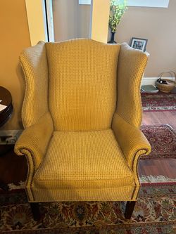 Classic Queen Ann Wingback Chair