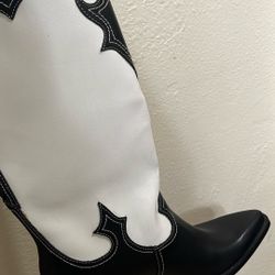 Black and White Cowboy Boots