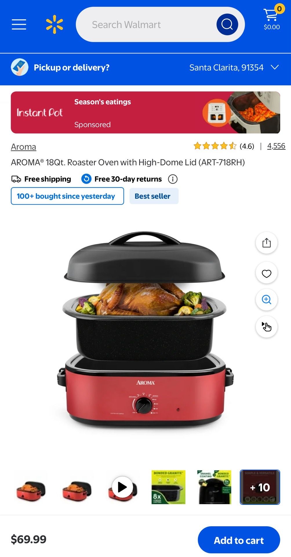 AROMA 18-Quart Roasting Oven