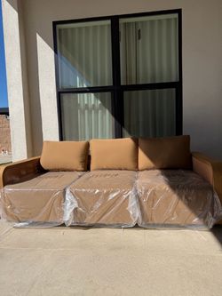 3-Seat Outdoor Sofa with Cushions NEW RH