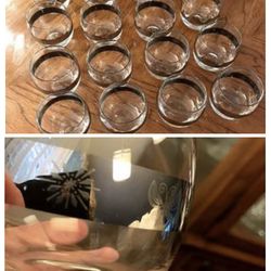 16 Like New Rare Vintage Mid Century Roly Poly Mirrored Glasses