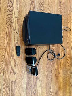 Logitech multimedia speaker system with subwoofer