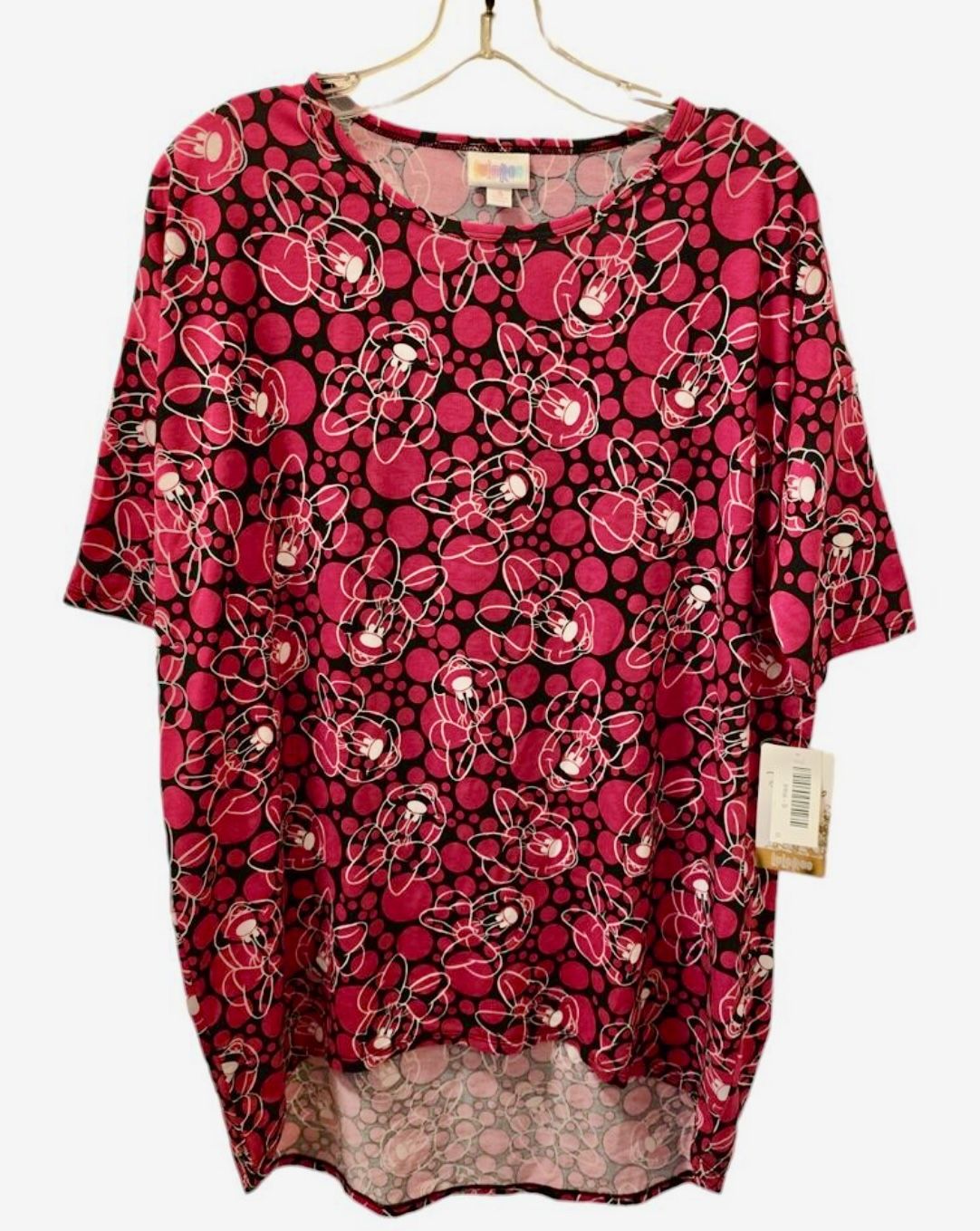 LuLaRoe Red Minnie Mouse Top Size XXS New With Tags