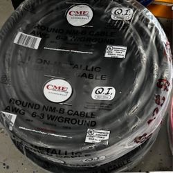 Romex 6/3 Cable With Ground And 8/3 