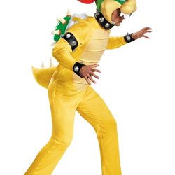Deluxe Bowser Costume for Adult Men 