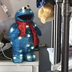 Cookie Monster Tinsel Christmas Decoration 