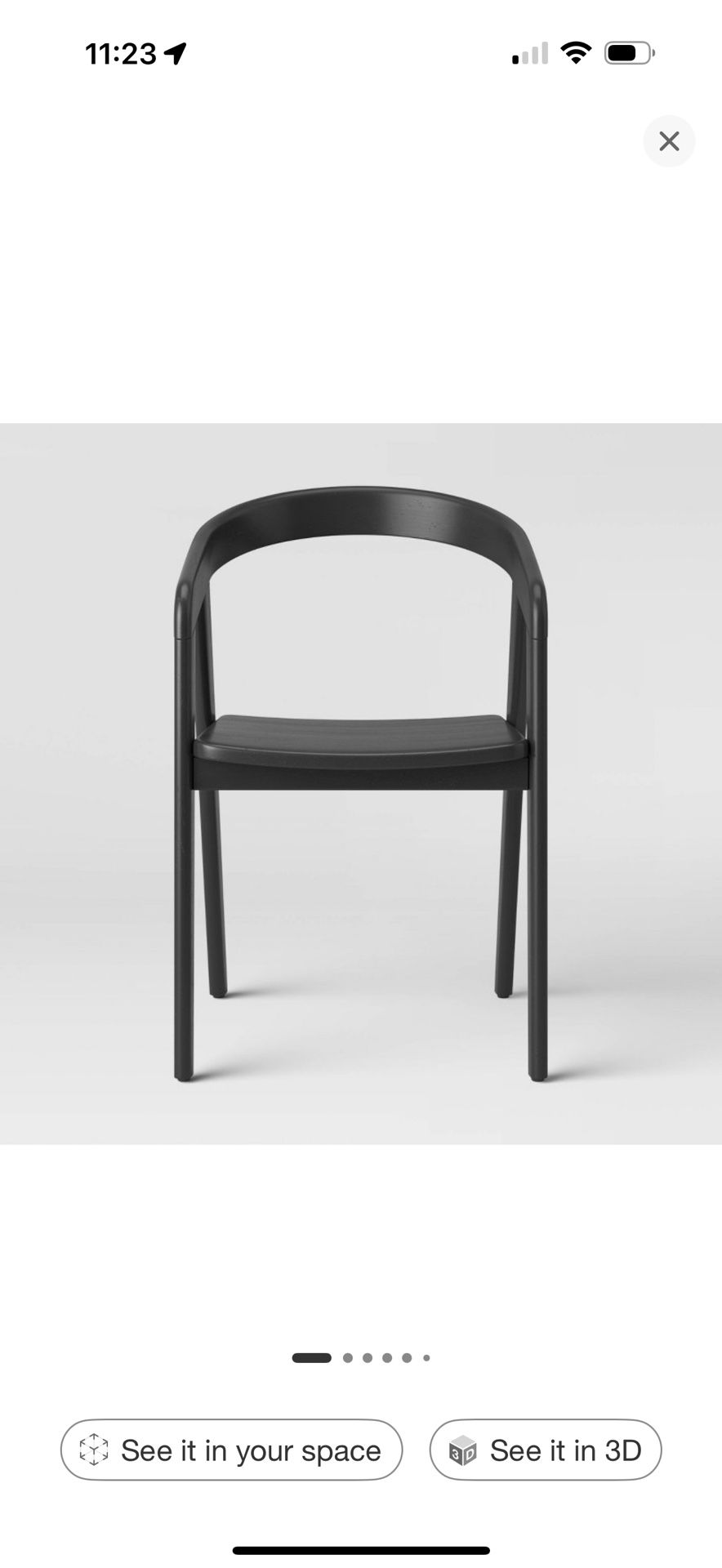 Modern Black Wood Chairs