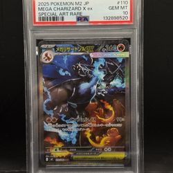 PSA 10 Mega Charizard X ex SAR 110/080 Japanese Inferno X Pokemon Card Gem Mint