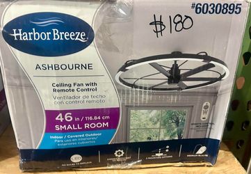 46in Ceiling Fan with Remote Control - Ashbourne