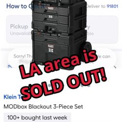 New Klein Tools Blackout Modbox Stackable Tool Storage