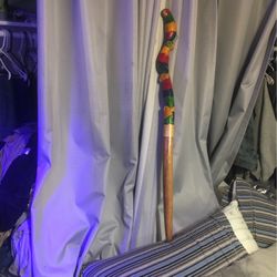 Carved Cane. Jamaica.  