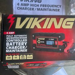 4 Amp automatic, micro processor controlled battery charger/maintainer