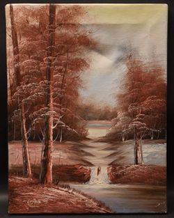 Crimson Creek Oil On Canvas